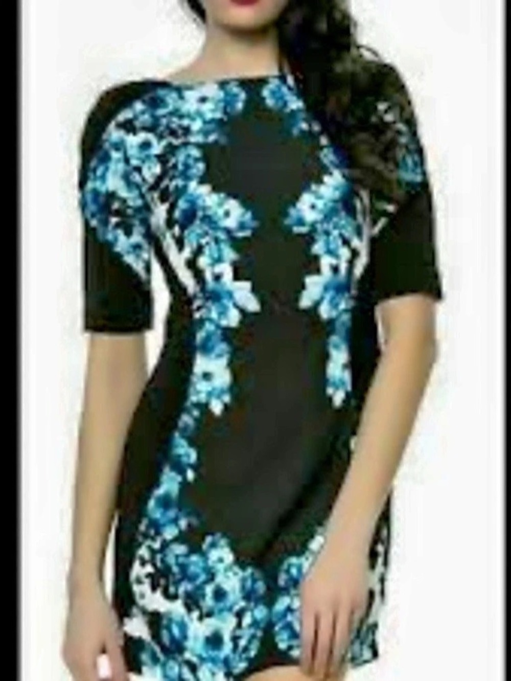 Keepsake the Label Floral Mini Dress in Black & Blue Like New size M